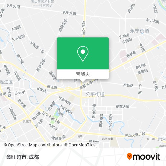 鑫旺超市地图