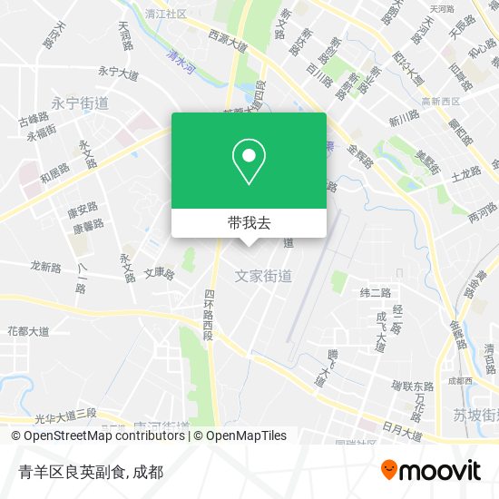 青羊区良英副食地图