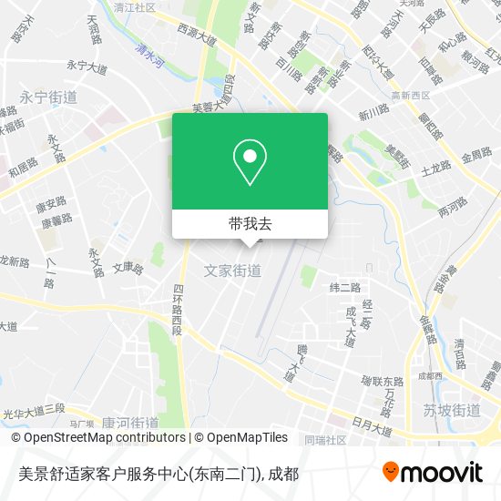美景舒适家客户服务中心(东南二门)地图