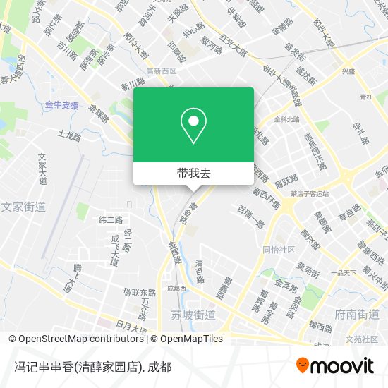 冯记串串香(清醇家园店)地图