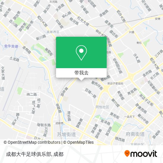 成都大牛足球俱乐部地图