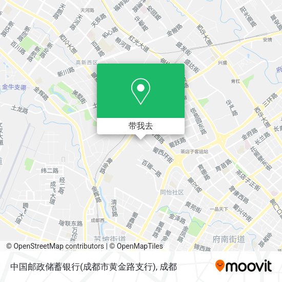 中国邮政储蓄银行(成都市黄金路支行)地图