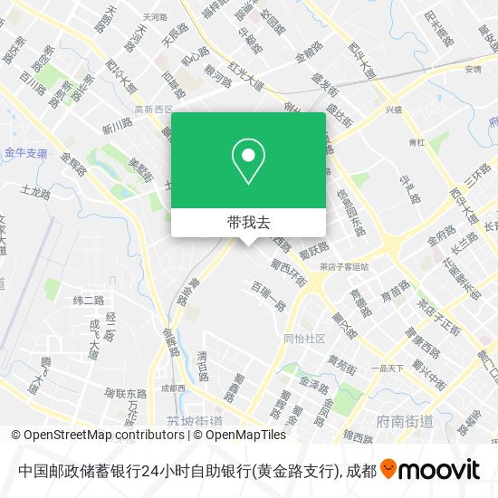 中国邮政储蓄银行24小时自助银行(黄金路支行)地图