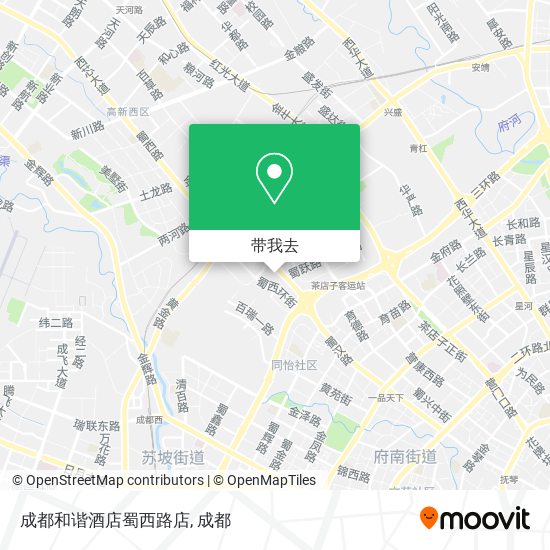 成都和谐酒店蜀西路店地图