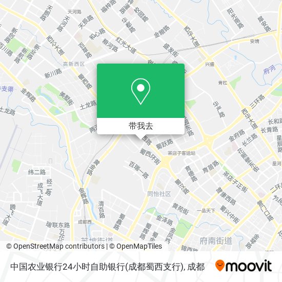 中国农业银行24小时自助银行(成都蜀西支行)地图