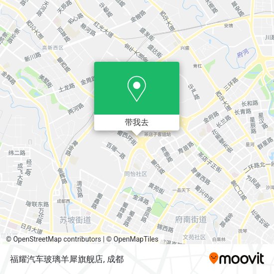 福耀汽车玻璃羊犀旗舰店地图