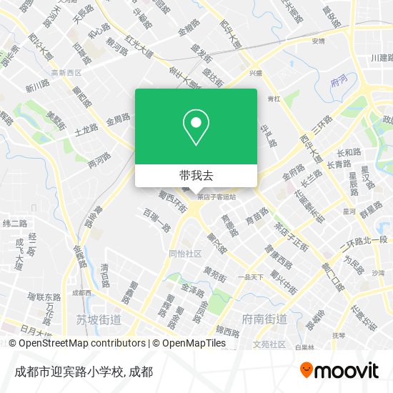 成都市迎宾路小学校地图