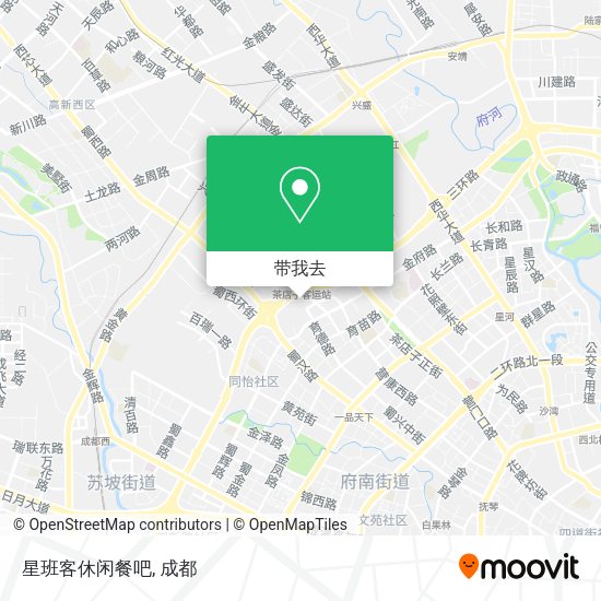 星班客休闲餐吧地图