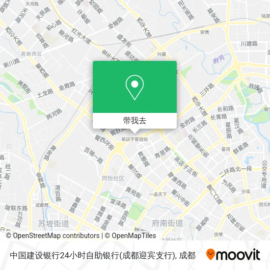 中国建设银行24小时自助银行(成都迎宾支行)地图