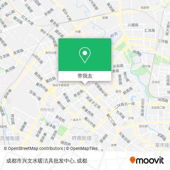 成都市兴文水暖洁具批发中心地图