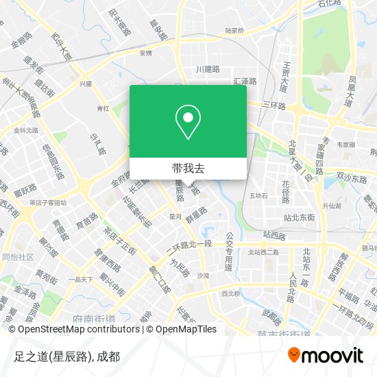 足之道(星辰路)地图