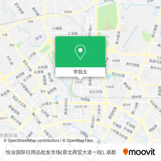 恒业国际日用品批发市场(蓉北商贸大道一段)地图