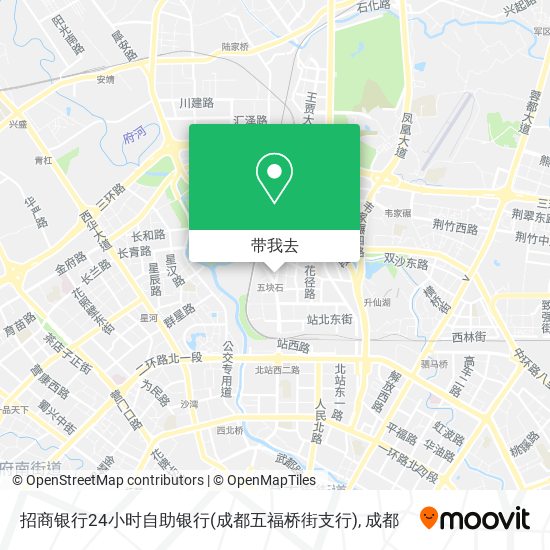 招商银行24小时自助银行(成都五福桥街支行)地图