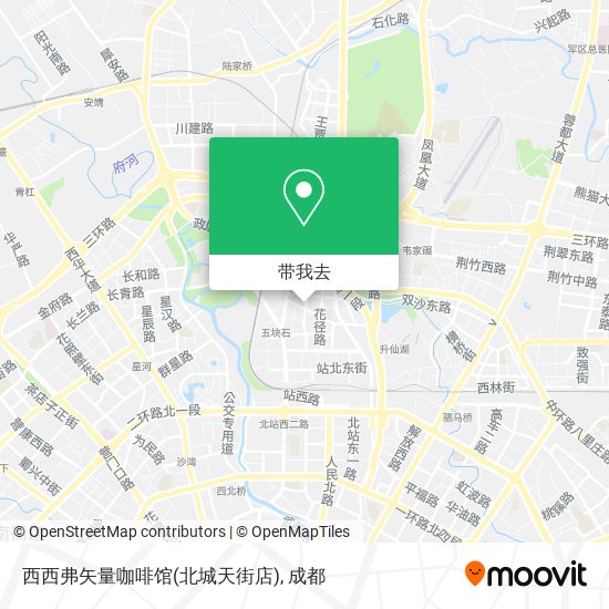 西西弗矢量咖啡馆(北城天街店)地图