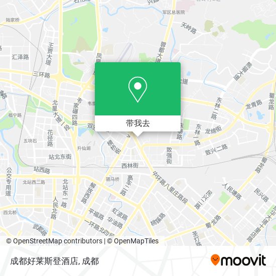 成都好莱斯登酒店地图