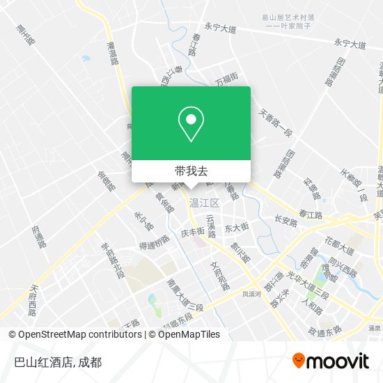 巴山红酒店地图