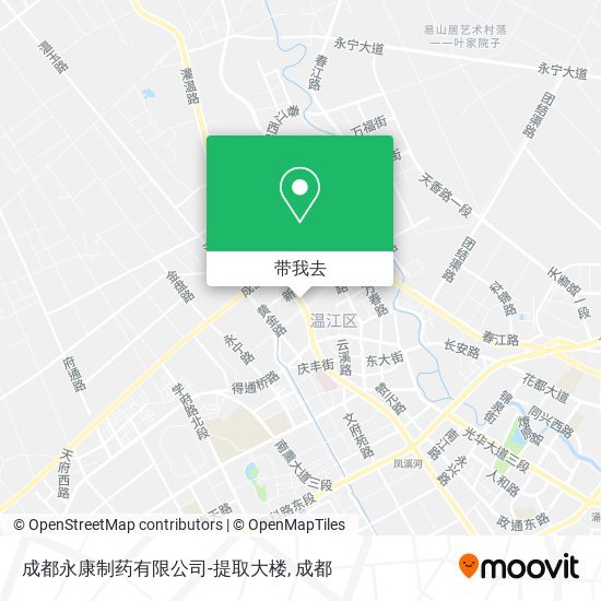 成都永康制药有限公司-提取大楼地图