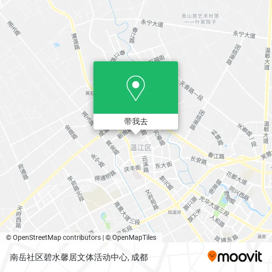南岳社区碧水馨居文体活动中心地图