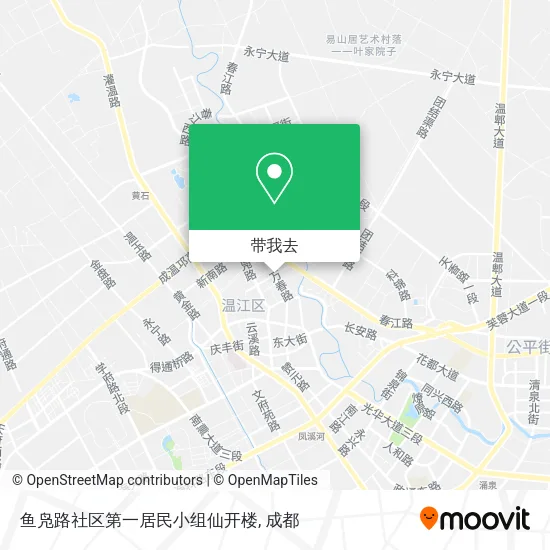 鱼凫路社区第一居民小组仙开楼地图