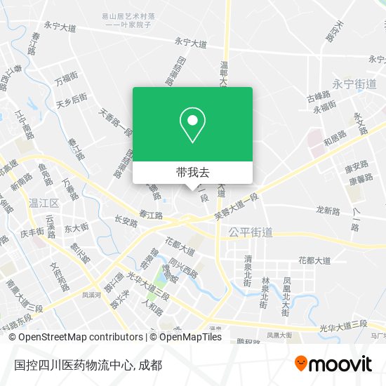 国控四川医药物流中心地图