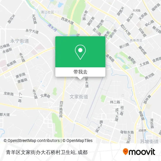 青羊区文家街办大石桥村卫生站地图