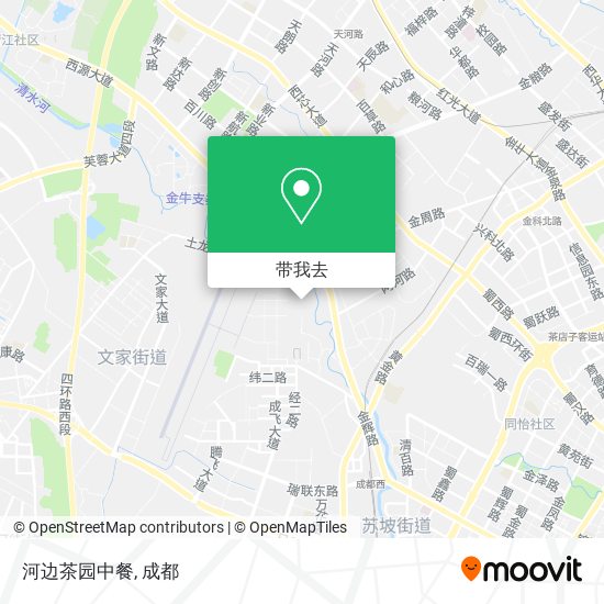 河边茶园中餐地图