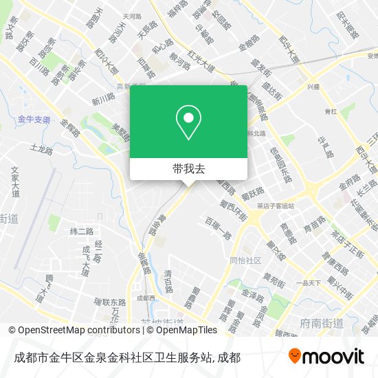 成都市金牛区金泉金科社区卫生服务站地图