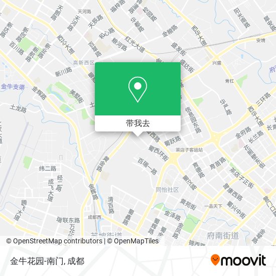 金牛花园-南门地图