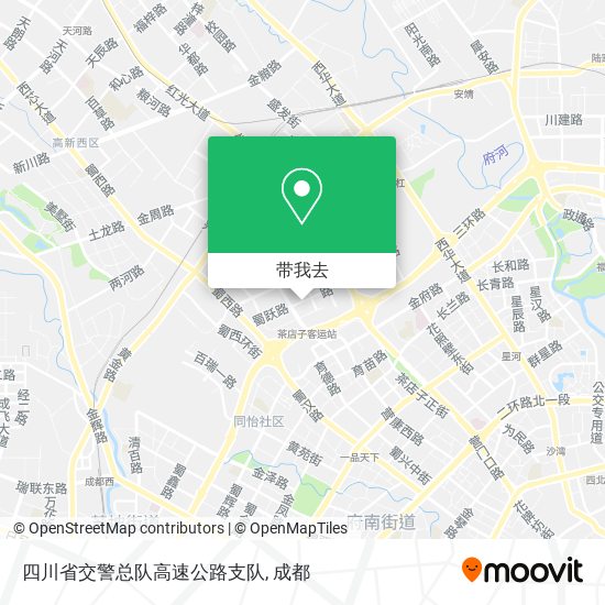 四川省交警总队高速公路支队地图