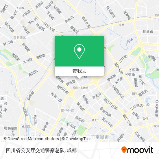 四川省公安厅交通警察总队地图
