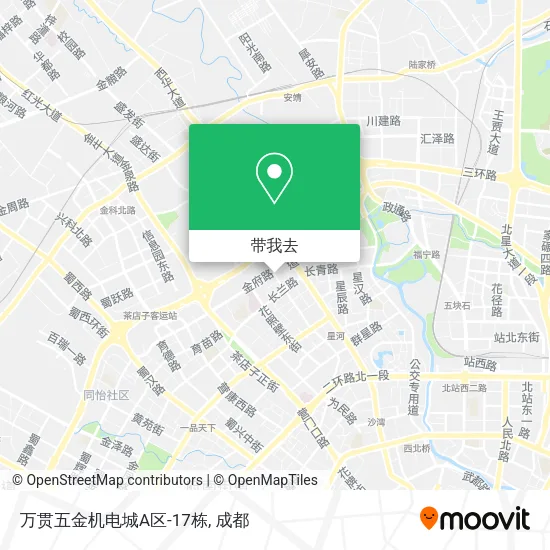 万贯五金机电城A区-17栋地图