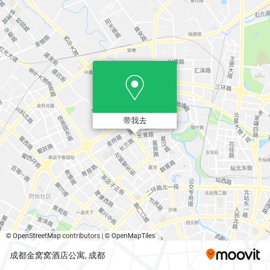 成都金窝窝酒店公寓地图