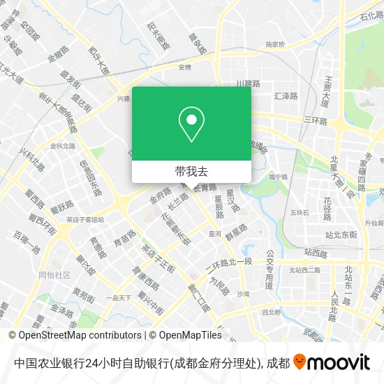 中国农业银行24小时自助银行(成都金府分理处)地图