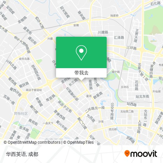 华西英语地图