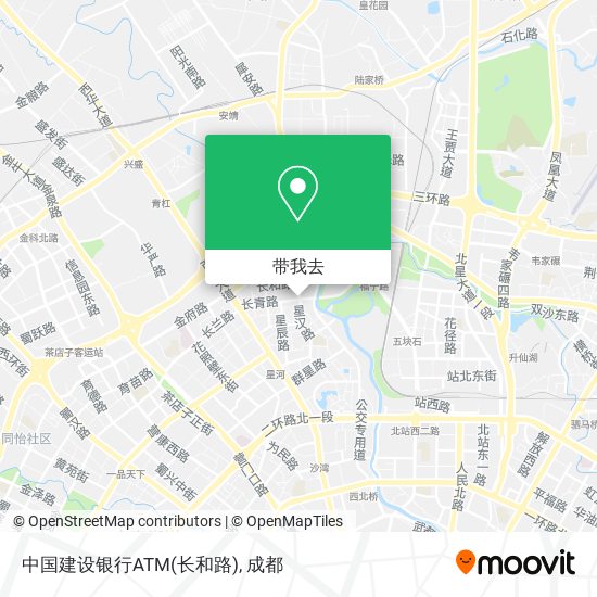 中国建设银行ATM(长和路)地图