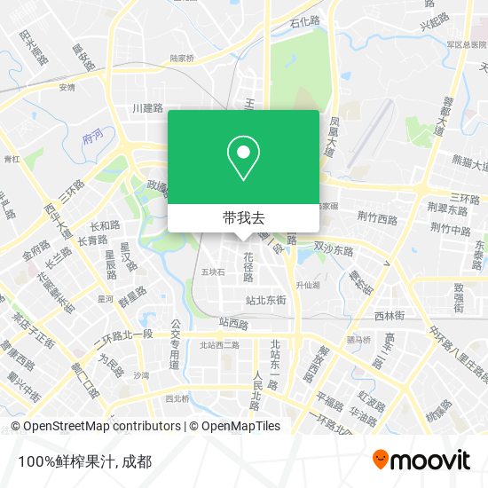 100%鲜榨果汁地图