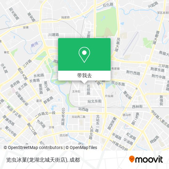 览虫冰菓(龙湖北城天街店)地图