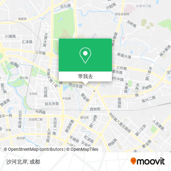 沙河北岸地图