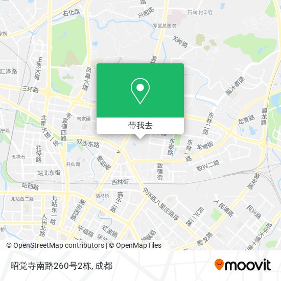 昭觉寺南路260号2栋地图