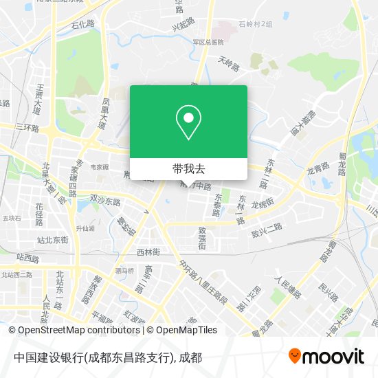 中国建设银行(成都东昌路支行)地图
