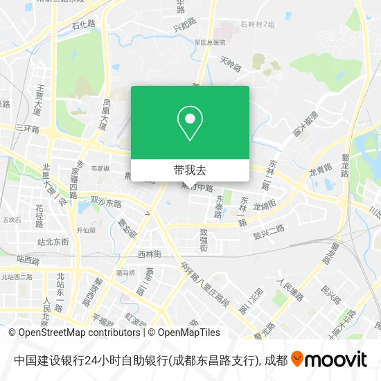 中国建设银行24小时自助银行(成都东昌路支行)地图
