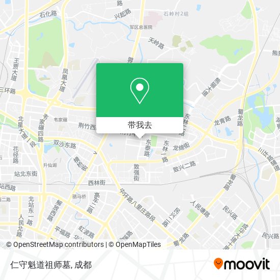 仁守魁道祖师墓地图