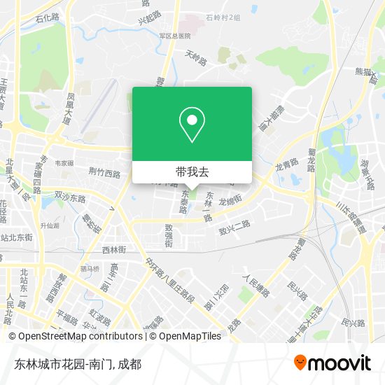 东林城市花园-南门地图