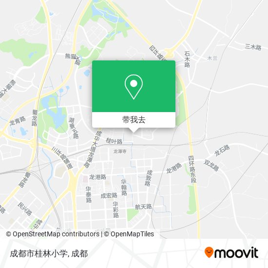 成都市桂林小学地图