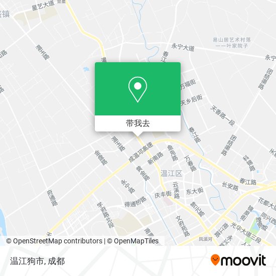 温江狗市地图