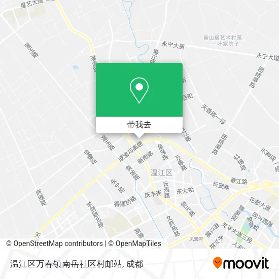 温江区万春镇南岳社区村邮站地图