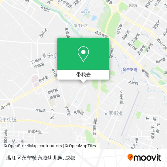 温江区永宁镇康城幼儿园地图