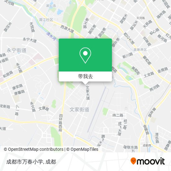 成都市万春小学地图