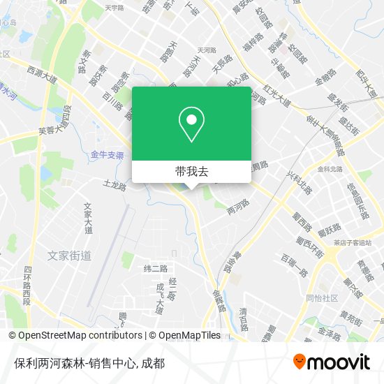 保利两河森林-销售中心地图