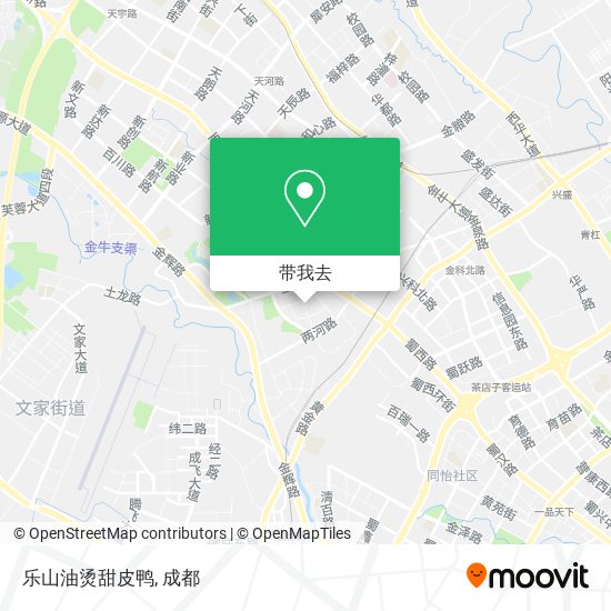 乐山油烫甜皮鸭地图